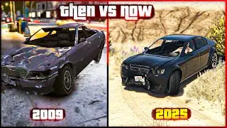 GTA - Evolution of Car Physics & Car Crash Logic Comparison in GTA 4 & GTA 5 - 2009 vs 2025