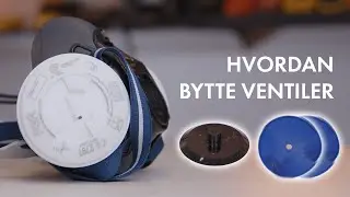 Hvordan bytte inn-  og ut&aring;ndingsventil i en halvmaske (RS01)