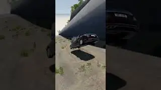 Mercedes S class Maybach limousine on extreme slope #shorts #gaming #automobile #beamngdrive