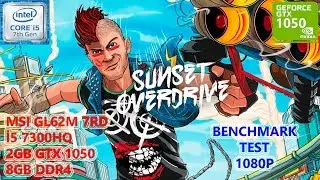 Sunset Overdrive i5 7300HQ GTX 1050 8GB RAM Benchmark Test