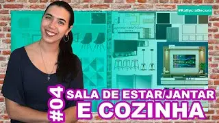 SALA DE ESTAR/JANTAR E COZINHA INTEGRADAS | Kallycia Decora 04 Bose Bento