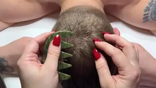 ASMR Scalp Massage & Brushing on Male &ndash; Deep Sleep & Stress Relief Triggers (Whispered)