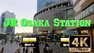 【4K】Japan Osaka Walk JR Osaka Station| JR大阪駅あるく|Железнодорожный хаб  станция Осака JR