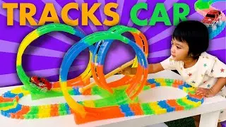 Unboxing and playing with variable tracks car