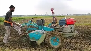 Easy Way to Machine Start - Power Tiller Starting - Daily Machine Work