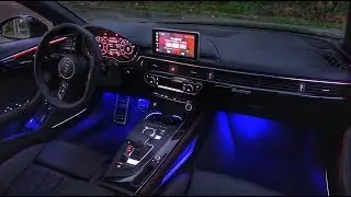Обзор светодиодной подсветки салона Audi A4 Prestige