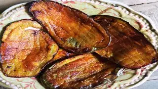 মসলা দিয়ে লম্বা বেগুন ভাজা। এভাবে বেগুন ভাজলে  সবাই অনেক পছন্দ করবে। begun vaja recipe I