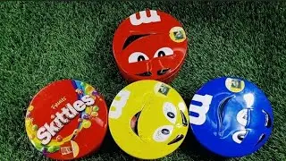 Satisfying Video | Unpacking 3 M&M'S and 1 Skittles Boxes with Candy ASMR