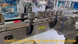 Metal Can Flanging Machine , Automatic Can Seaming Machine, Tube Can Flanger Sealer Machine Factory