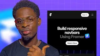 Framer Tutorial: Creating a Responsive Website Navigation