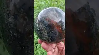 Natural Colourful Ocean Jasper Sphere Quartz Crystal Ball.#jasper #gardensphere #bloodsphere