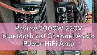 Review 2000W 220V bluetooth 2.0 Channel Audio Power HiFi Amplifier Stereo 326BT AV Amp Speaker