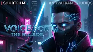 VOICE FOR THE BLADE | A Neon Noir AI Cinematic Short Film | NovaFrame Studios