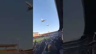 Springboks! Double Boeing 737 flyover at Loftus. #rugbychampionship #rugbyfans #springboks