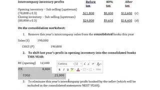 P6-4 An Introduction to Inter-company Inventory Profits