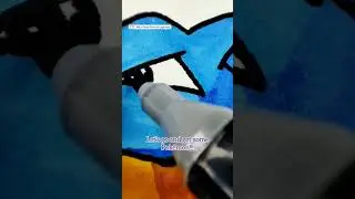 Drawing Blastoise Pok&eacute;mon 🐢🔫 using Markers 😱🤯 Satisfying Art 🔥 #pokemonart