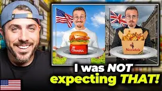American Reacts to US vs UK Fast Food 🍔🇺🇸 vs 🇬🇧