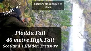 Plodda Falls (151feet tall) waterfall, Scotland UK  Glen Affric Reserve Inverness falls
