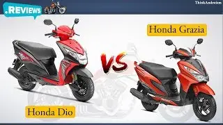 Honda Dio vs Honda Grazia Comparison