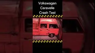 Volkswagen Caravelle Crash Test | Smashed Head On!  #crashtest #carcrash