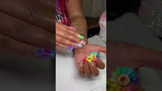 Freestyle Junk Nails🌈🌈🔥#ate  #nailart  #junk #freestyle  #nails #naildesigns #acrylic #nailtech