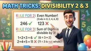 Divisibility Rule of 2 & 3 | Easy Tricks with Examples | Math Basics