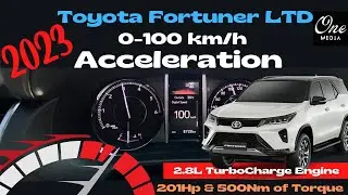 2023 Toyota Fortuner LTD 0-100km/h with engine sound