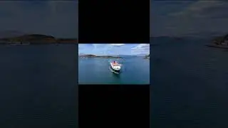 Isle of Mull ferry arriving in Oban #isleofmull #ferry#oban #travel#visitscotland #scotland#drone