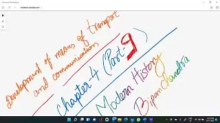 Development of means of transport and communication | Railway Postal | Chap 4 Part 9 |Modern history