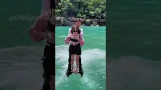 Water Flyboard Ride | Water Park 💁&zwj;♂💧Ep 135 #shorts #adventure #waterpark