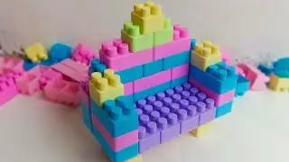 Relaxing ASMR LEGO Sofa Build  | Satisfying Family Lounge Furniture