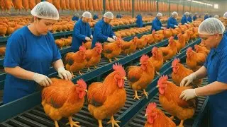 Inside a Massive Chicken Factory | Complete Industrial Process From Export#factory#ai #fodprocesing