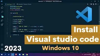 How to install visual studio code in windows 10 latest version 2023 || Bitsque