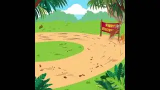 The Great Jungle Food Race! 🐘🐯🐰🍔📖