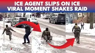 Caught On Cam: ICE Agent Slips During Minnesota Raid as DHS Sends Hundreds More Officers