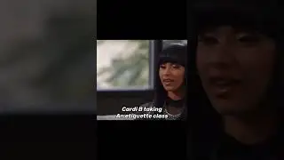 Cardi b taking an etiquette class