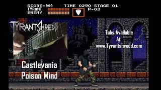 Castlevania &ldquo;Poison Mind&rdquo; on Guitar + Tab  - Hybrid Picking from Hell