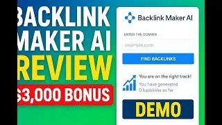 Backlink Maker AI Review 🚀 $3,000 Bonus + Demo (Launch Special 2025)