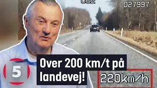 Bilist k&oslash;rer mere over 200 km/t p&aring; landevej! | Fanget P&aring; Politiets Kamera | Kanal 5 Danmark