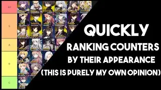 Quickly Ranking COUNTERS by APPEARANCE in COUNTER:SIDE!