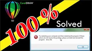 Try restarting your computer and then restarting the program. Coreldraw problem