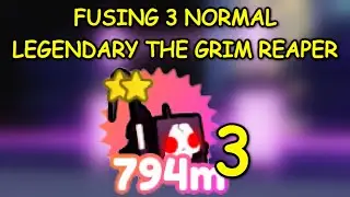 HALLOWEEN EVENT! FUSING 3 NORMAL LEGENDARY THE GRIM REAPER! (Pet Simulator X - HALLOWEEN)