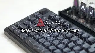 ASMR-- AK980 Max Wired Mechanical Keyboard #ajazz #setup #tech #pc #desksetup #keyboard #asmrsounds