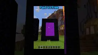 Minecraft Paid Vs Free Version #minecraft #shorts