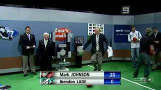 The Sunday Footy Show (AFL)- Lou Richards Swears during 'Lou's Handball' Segment- 2007