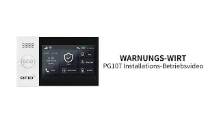 PG-107 Alarm-Bedienfeld Neue Schnittstelle Detailliertes Video zur Funktionsweise