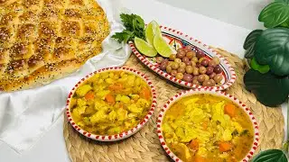 البرودو الليبي بطريقة سريعه ولذيذه/خبزة حوش زي الريشه/ خبز البيدا/ شوربة خضار