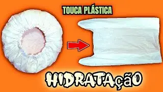   👌 transformei  Sacola Plástica em uma Touca de Hidratação: Dica Sustentável e Econômica!