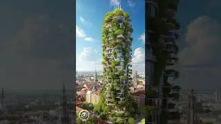 🌿Unbelievable Tree Tower! A Real-Life Vertical Forest in the City 🌆✨  #Shorts #youtubeshorts #short