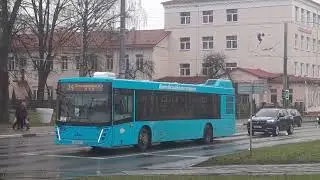 Обкатка трамвайной линии по пр-ту Людникова в Витебске спустя год после закрытия (07.11.2025)
